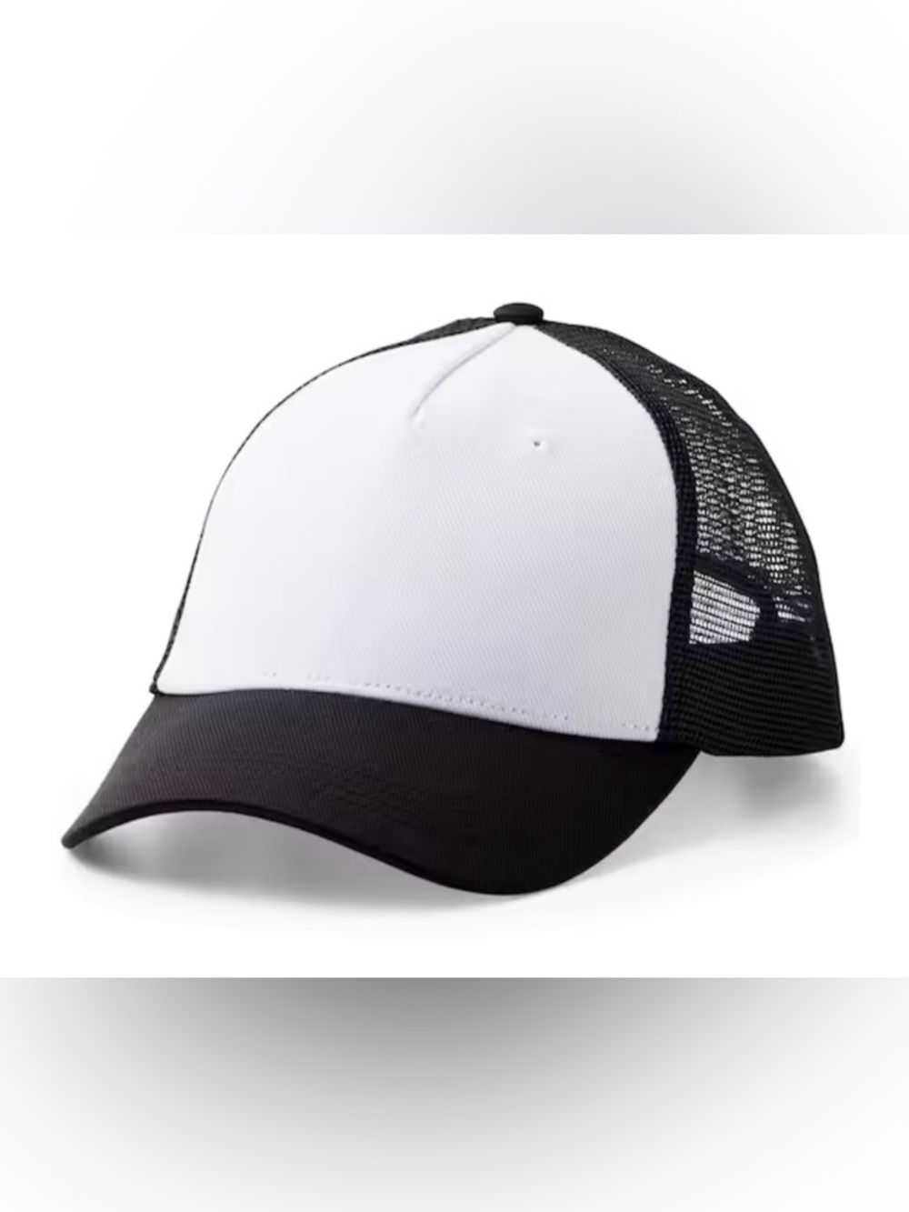 Cricut Black and White Mesh Trucker Hat